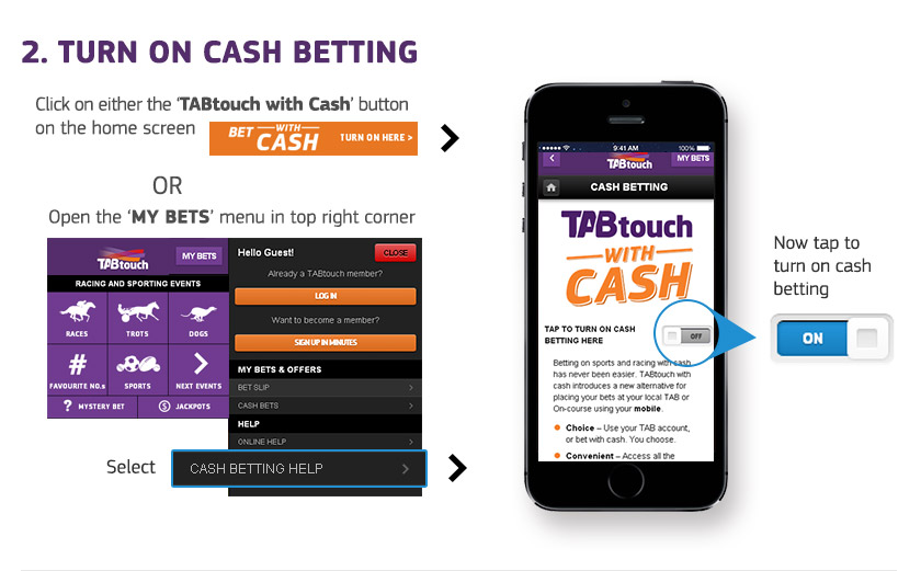 TABtouch with Cash Guide - Step 2